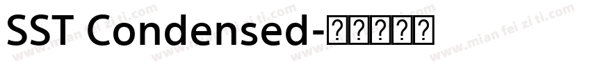 SST Condensed字体转换